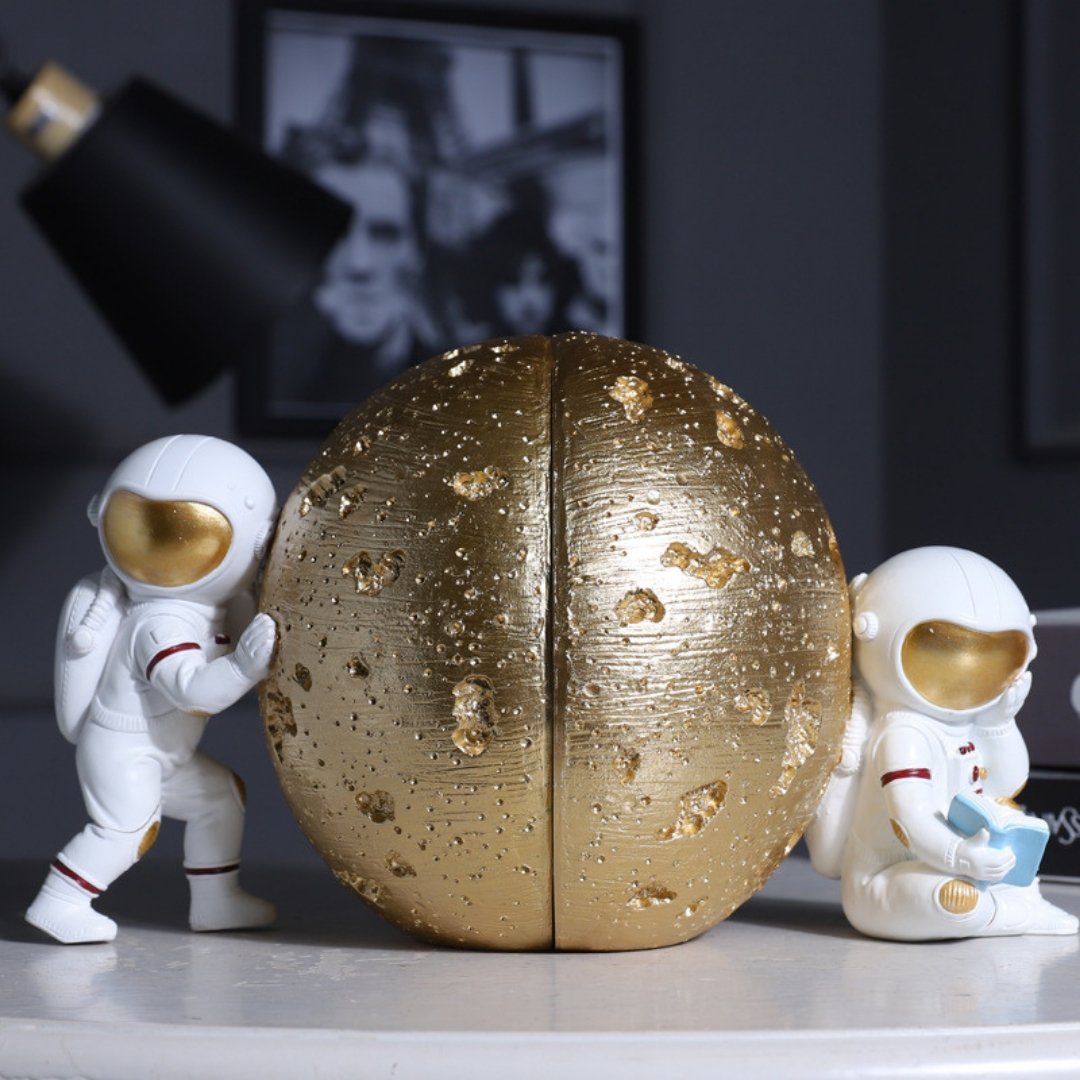 Astronaut Lunar Bookend Pair 5