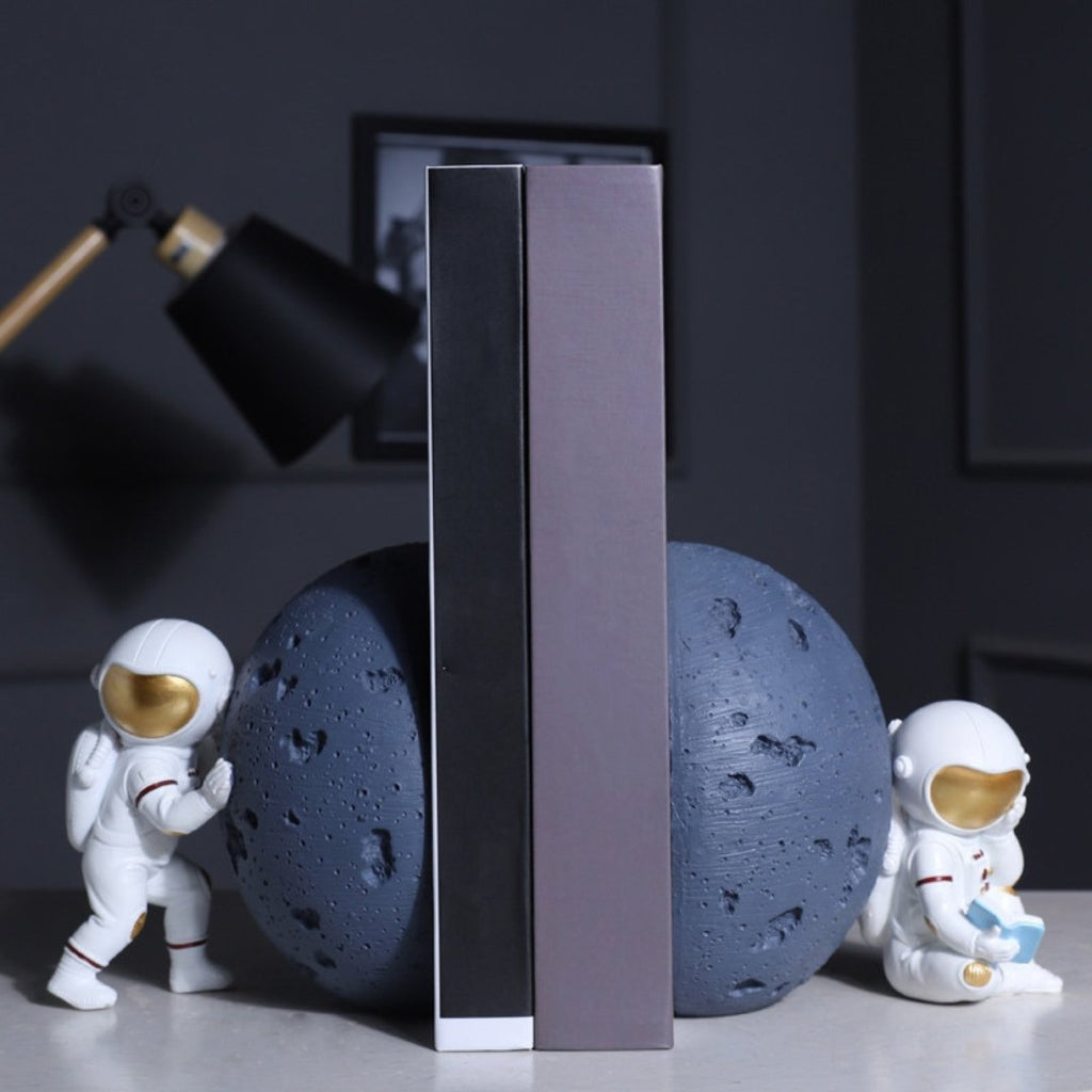 Astronaut Lunar Bookend Pair 2