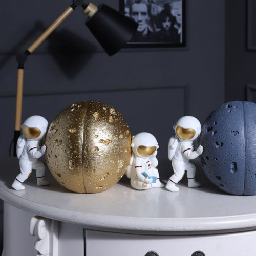 Astronaut Lunar Bookend Pair 1