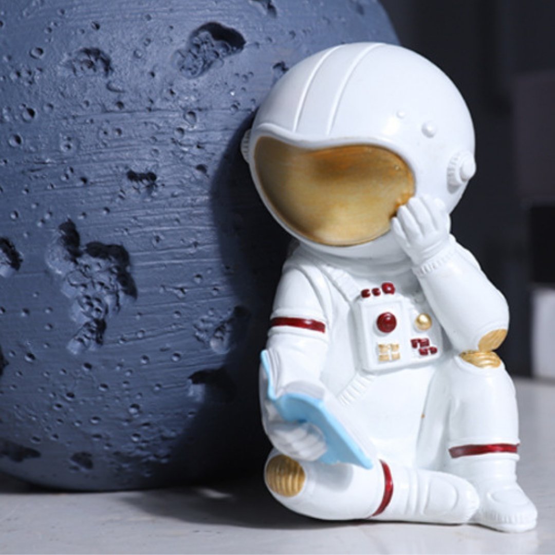 Astronaut Lunar Bookend Pair 4